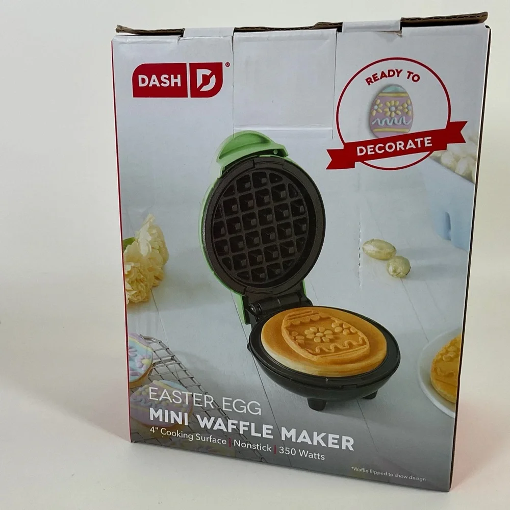 NWT Dash Easter Egg Mini Waffle Maker‎ dash
